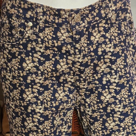 Blue printed straight leg Jeans - Picture 2 of 8